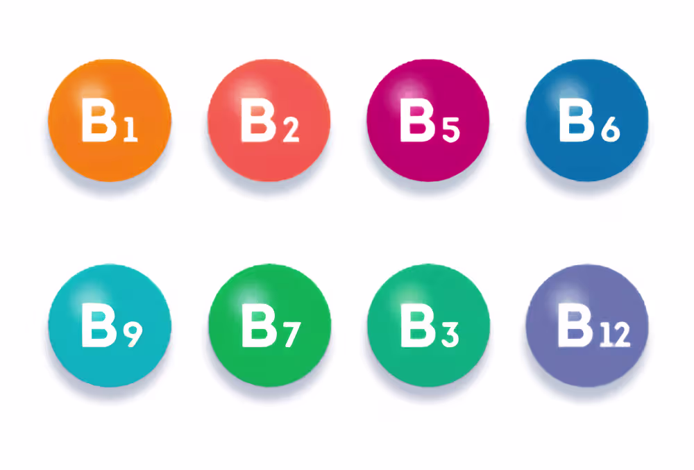 8 essential B vitamins for metabolism