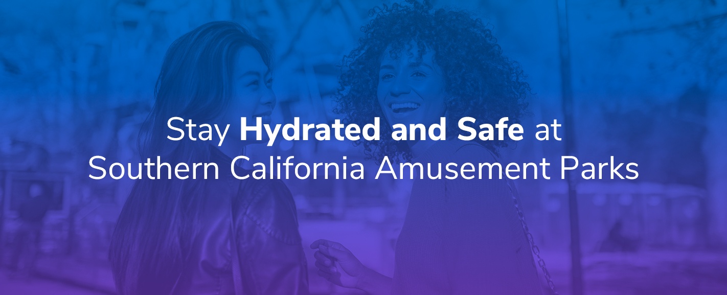 two women preventing dehydration in California