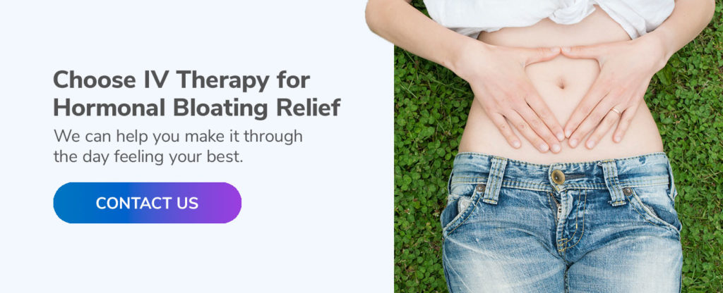 Choose IV Therapy for Hormonal Bloating Relief  