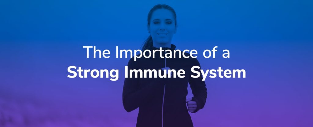 Woman running to strengthen her immune system