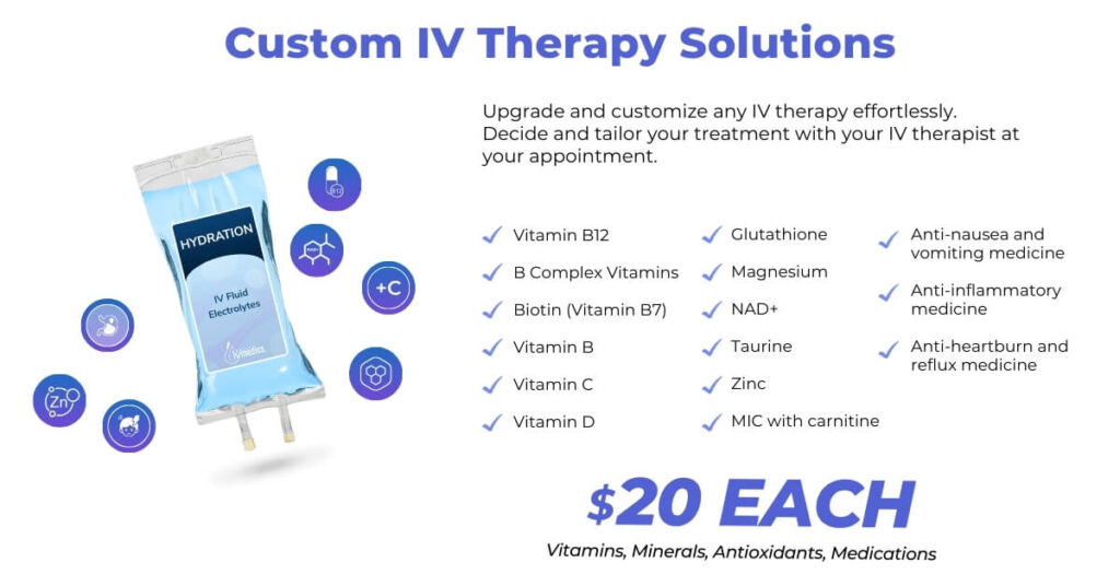 Custom IV therapy solutions