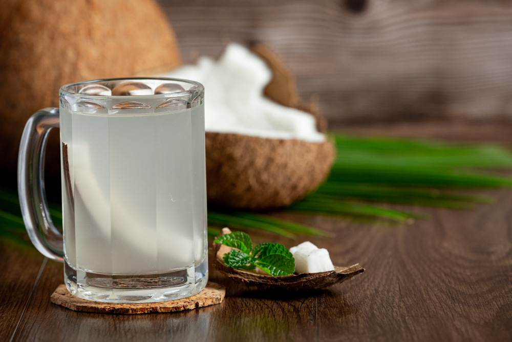 Coconut water for dehydration