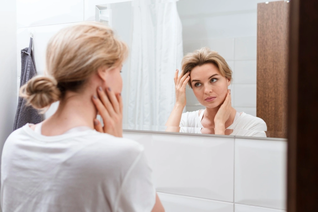 Oxidative stress speeds skin aging.
